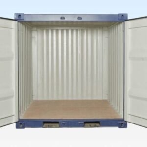 8ft One Trip Shipping Container – Blue | New (Single Use)